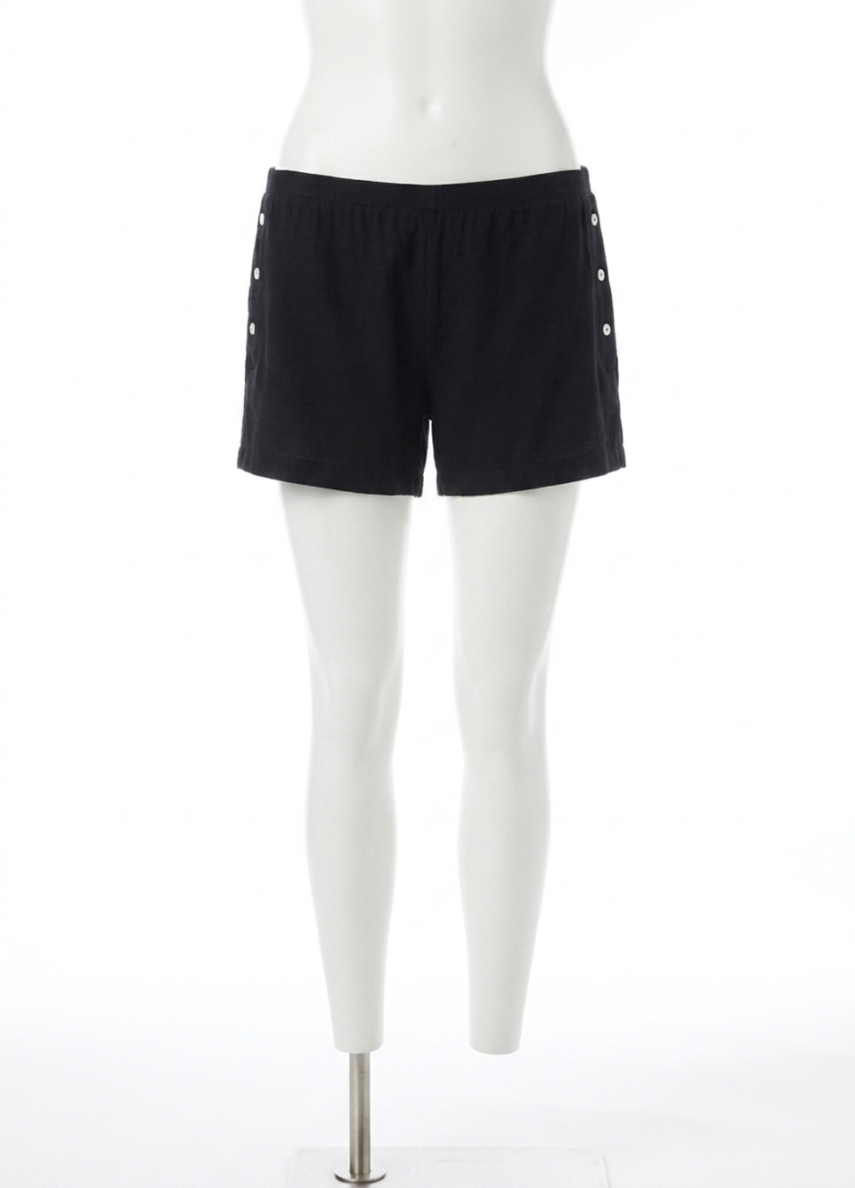 NEW HATCH pointelle rib boxer shorts maternity in black